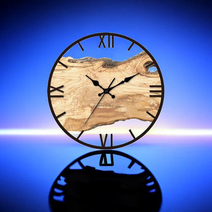 Klassische Wanduhr Transparent Glas