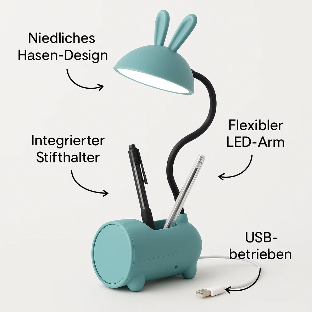 Kreative LED Tischlampe Stifthalter