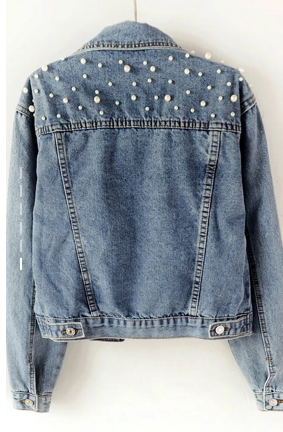 Norvielle Damen Denimjacke Pearl