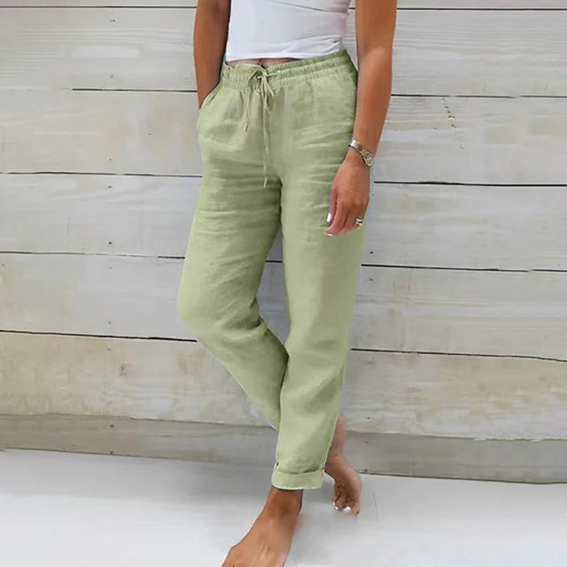 Norvielle Damen Gerade Geschnittene Hose