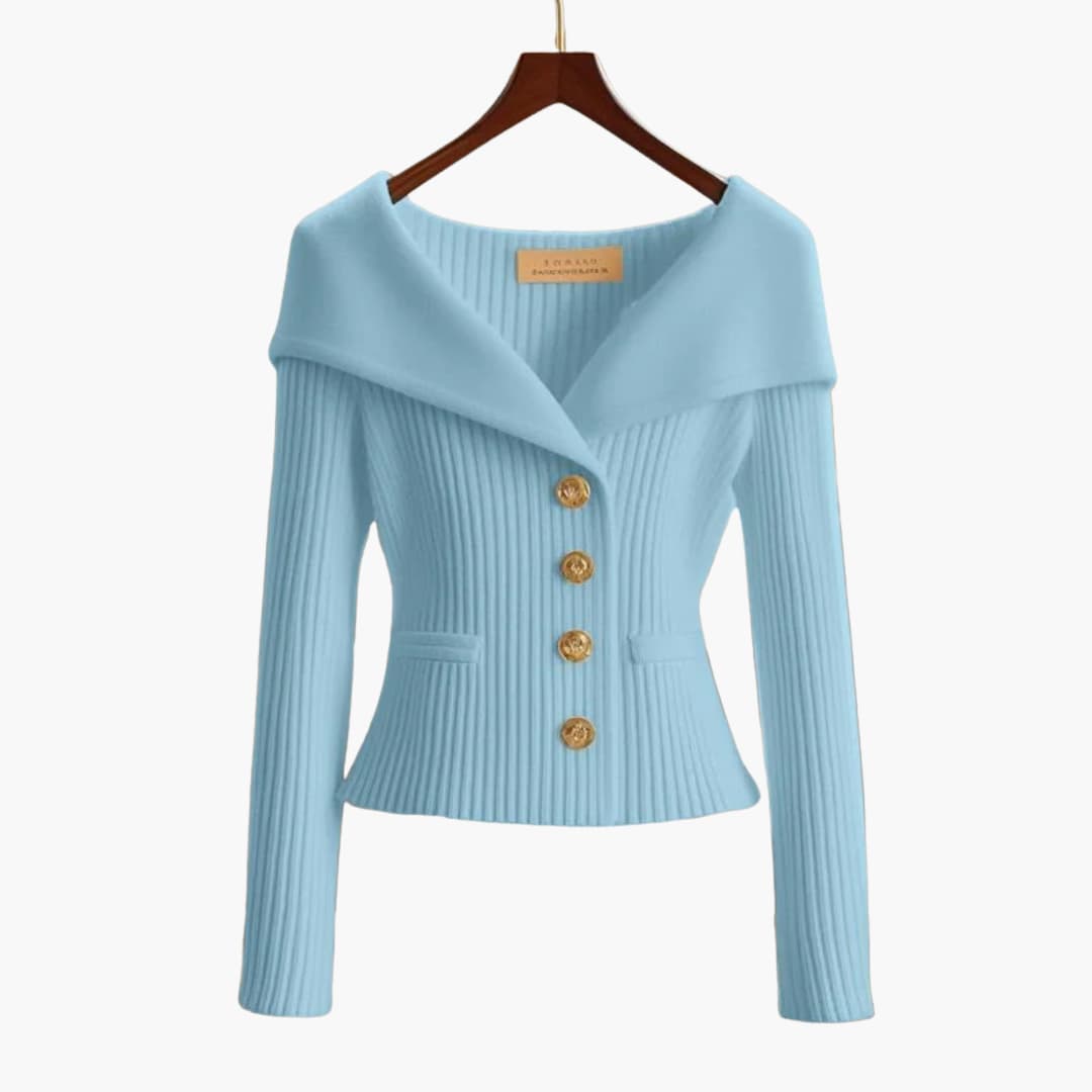 Kenny Herren Cardigan Gerippt Knopfverschluss