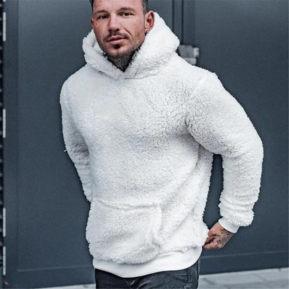 Norvielle Herren Teddy-Hoodie Klassisch