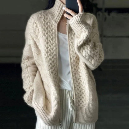 Kabelstrick Cardigan Gemütlich - Norvielle