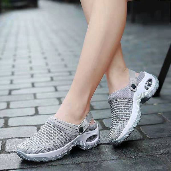 Norvielle Damen Orthopädische Slip-On-Schuhe Luftpolster