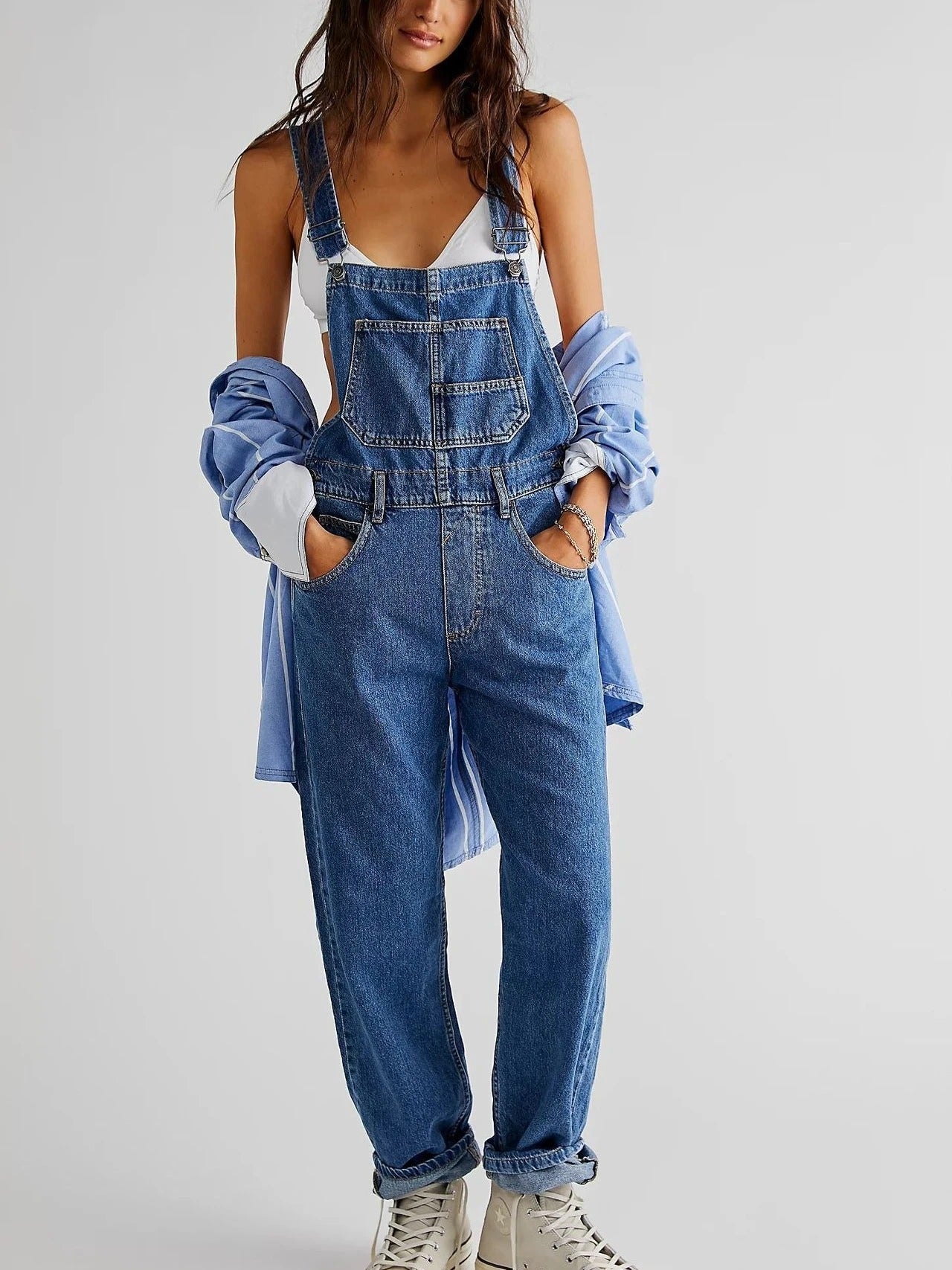 Damen Jeans Jumpsuit Norvielle