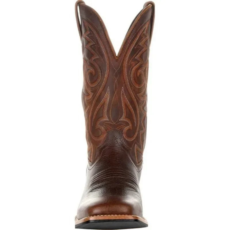 Herren Cowboy-Stiefel Westernstil Leder