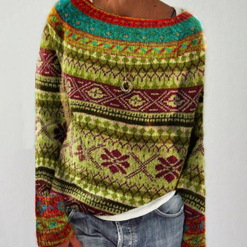 Damen Grobstrick Pullover Winter - Norvielle