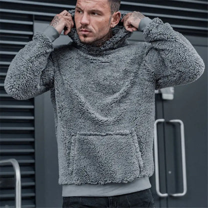 Norvielle Herren Teddy-Hoodie Klassisch - Norvielle