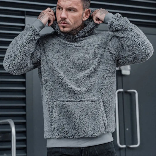 Norvielle Herren Teddy-Hoodie Klassisch - Norvielle