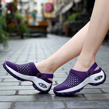 Norvielle Damen Orthopädische Slip-On-Schuhe Luftpolster