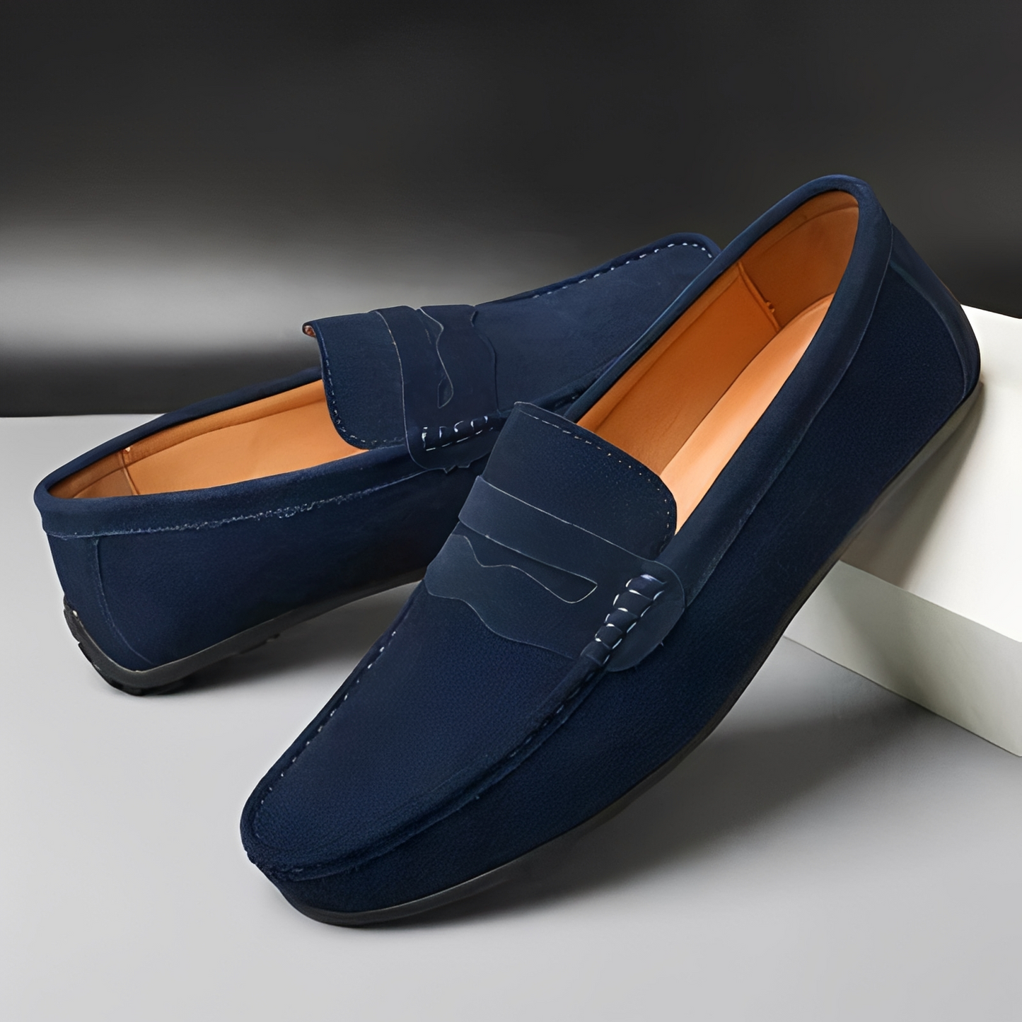 Herren Loafer Elegante Leder Slipper