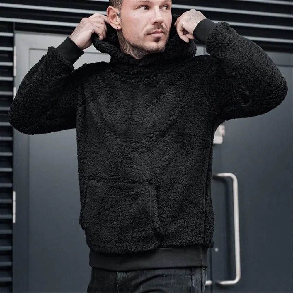 Norvielle Herren Teddy-Hoodie Klassisch