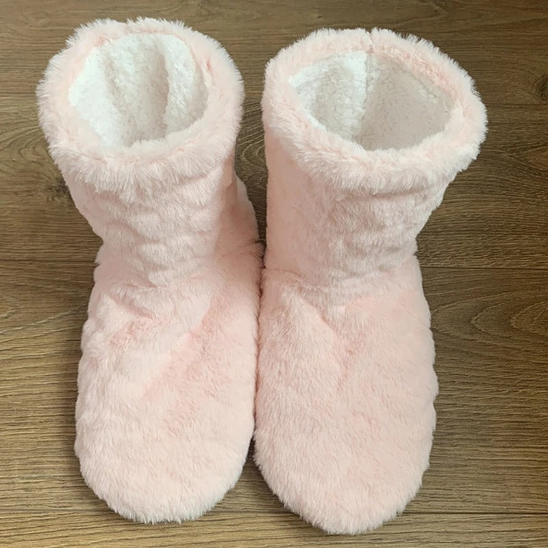Norvielle Damen Memory Foam Hausschuhe Fell Thermofunktion - Norvielle