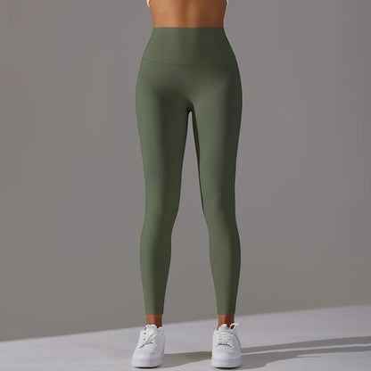 Leggings Damen in Dunkelgrün, bequem für Alltag & Sport
