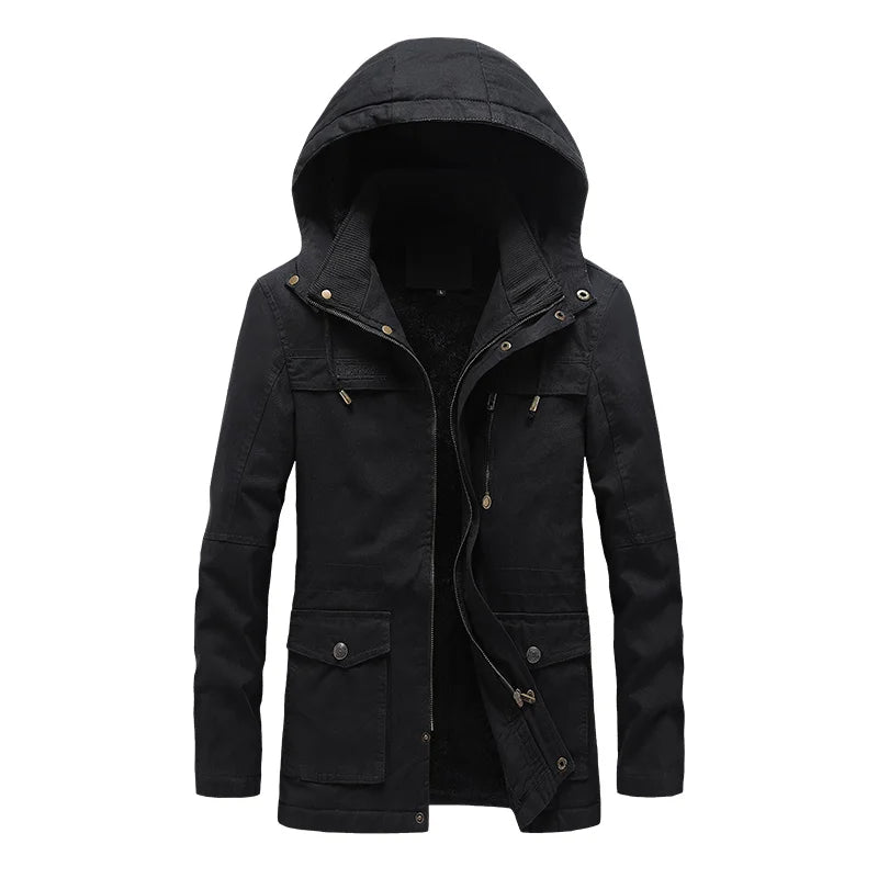 Lässige Damen Winterjacke Baumwolle
