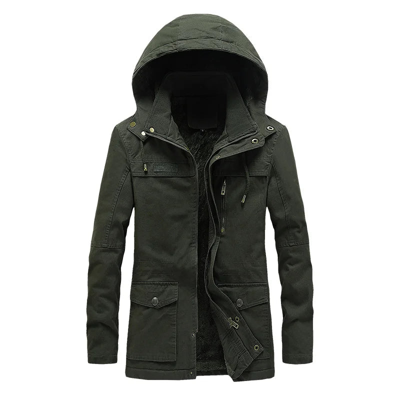 Lässige Damen Winterjacke Baumwolle