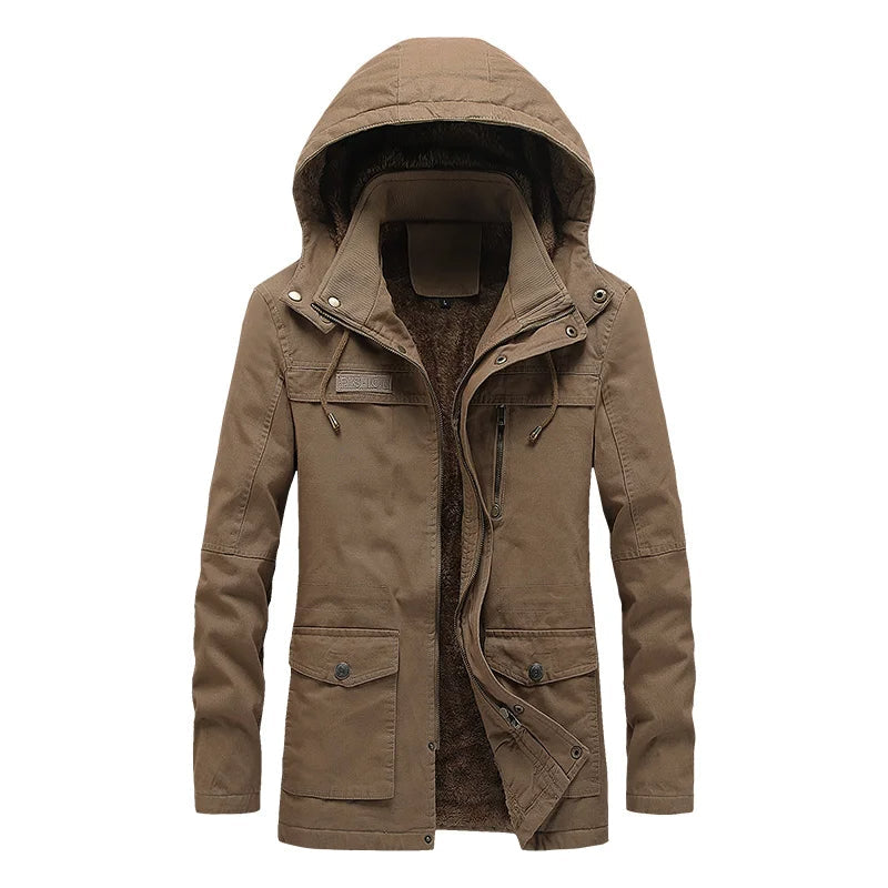 Lässige Damen Winterjacke Baumwolle