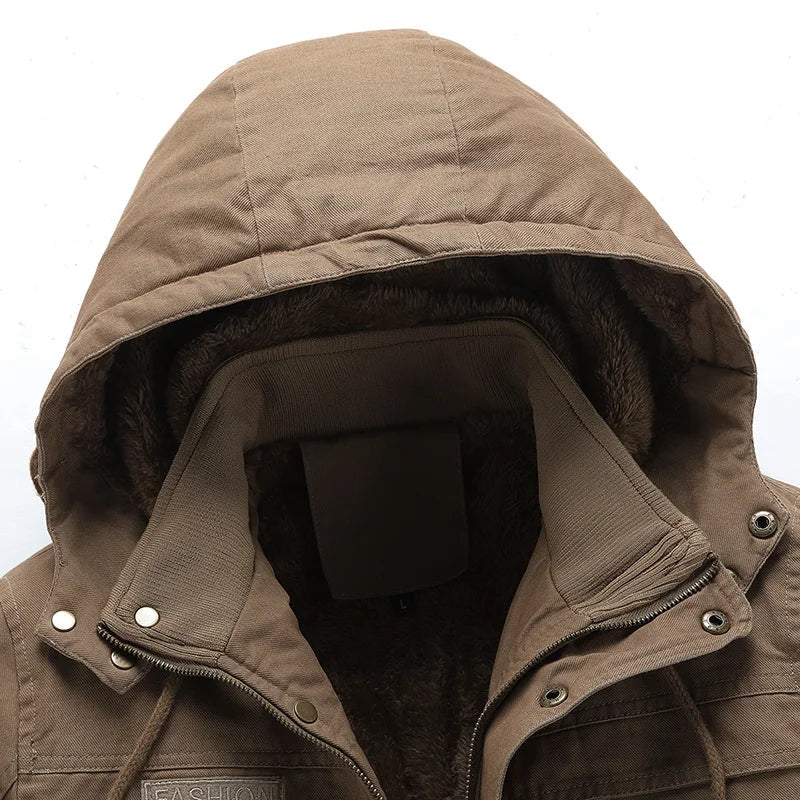 Lässige Damen Winterjacke Baumwolle
