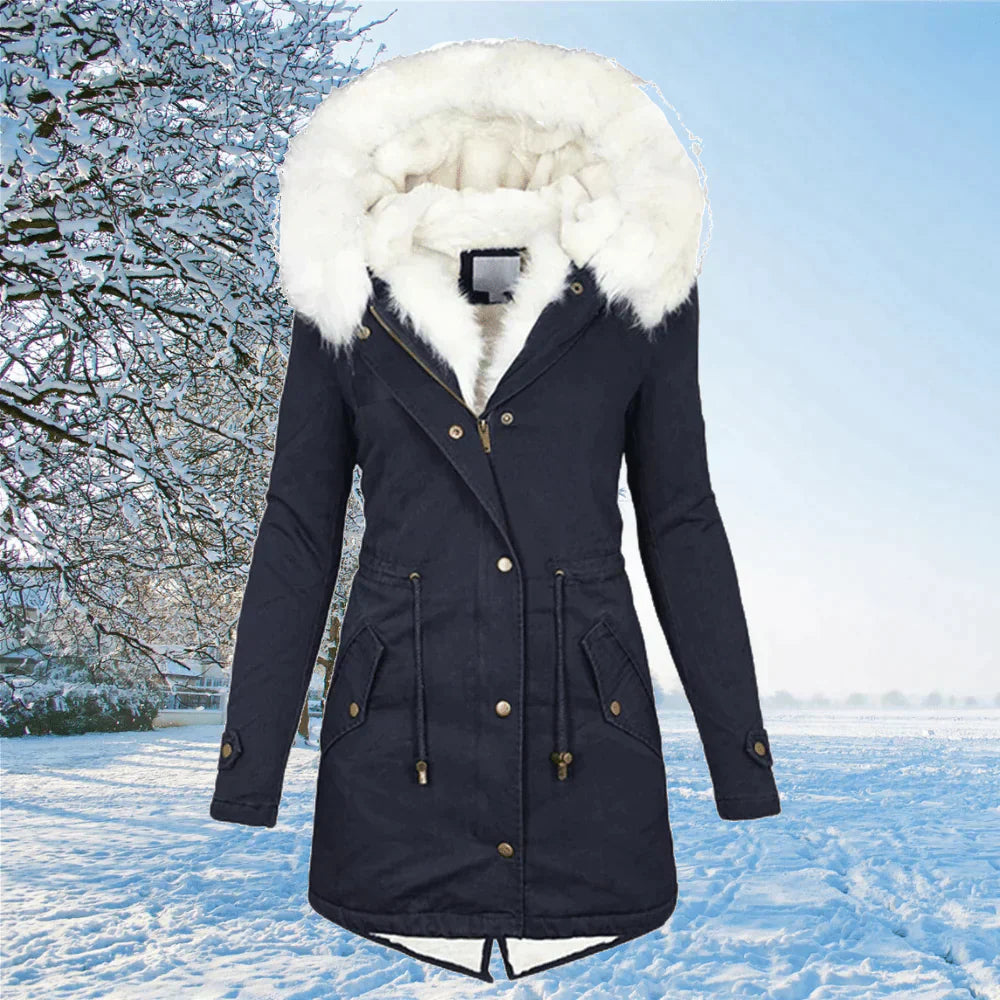 Damen Winterparka Gefüttert Warm