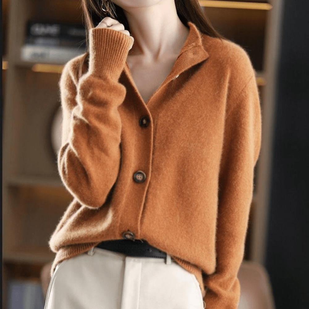 Damen Leichte Strickjacke Casual-Stil