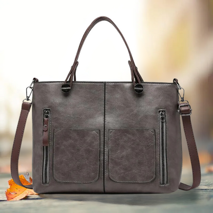 Elegante Damen Schultertasche Klassisch Leder