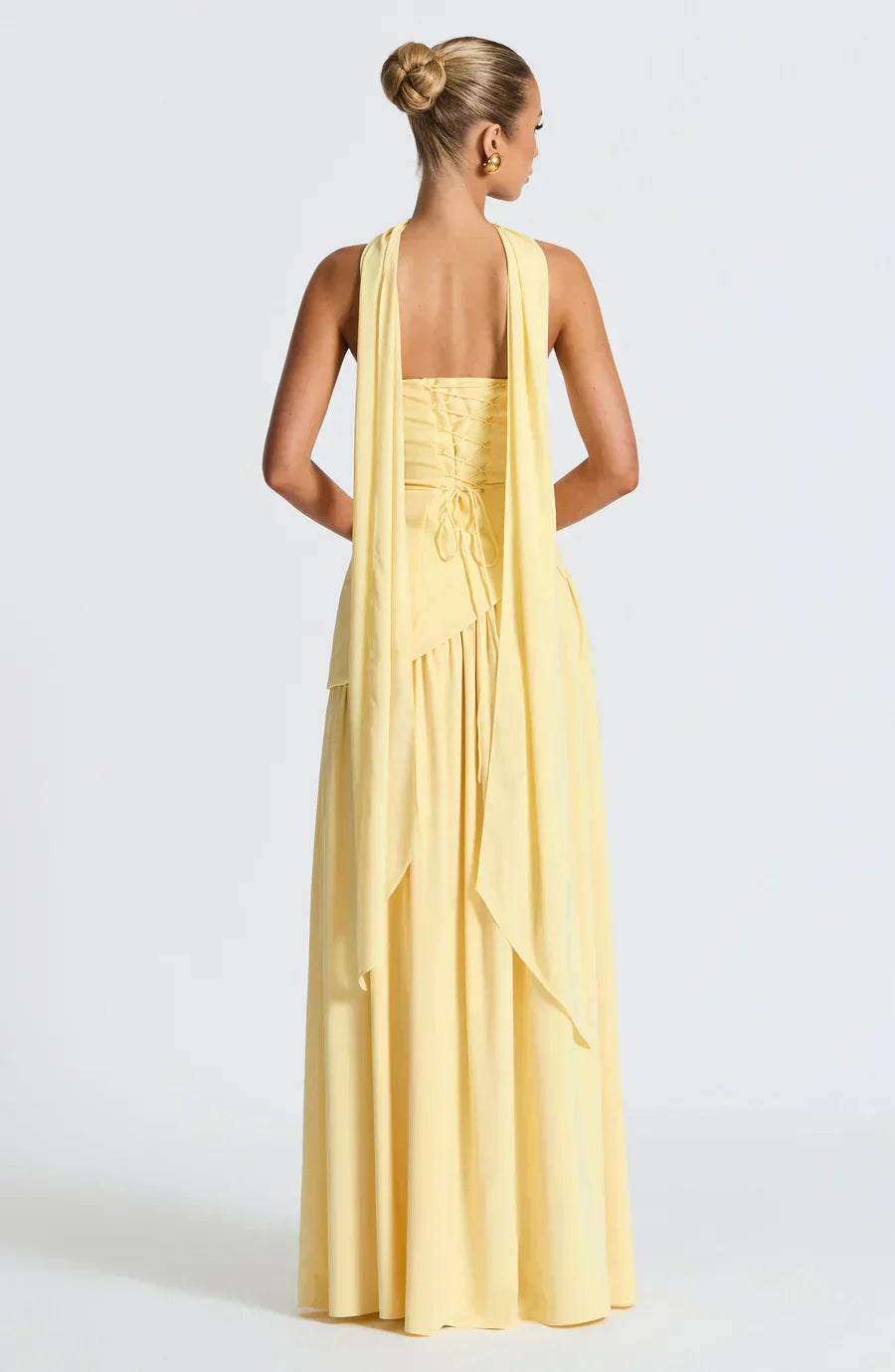 Damen Asymmetrisches Maxi-Kleid Hochzeitsgast