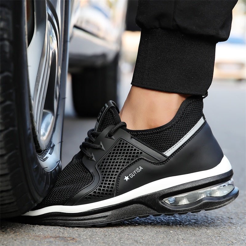 Herren Arbeits-Sneaker Stahlkappe Schwarz - Norvielle