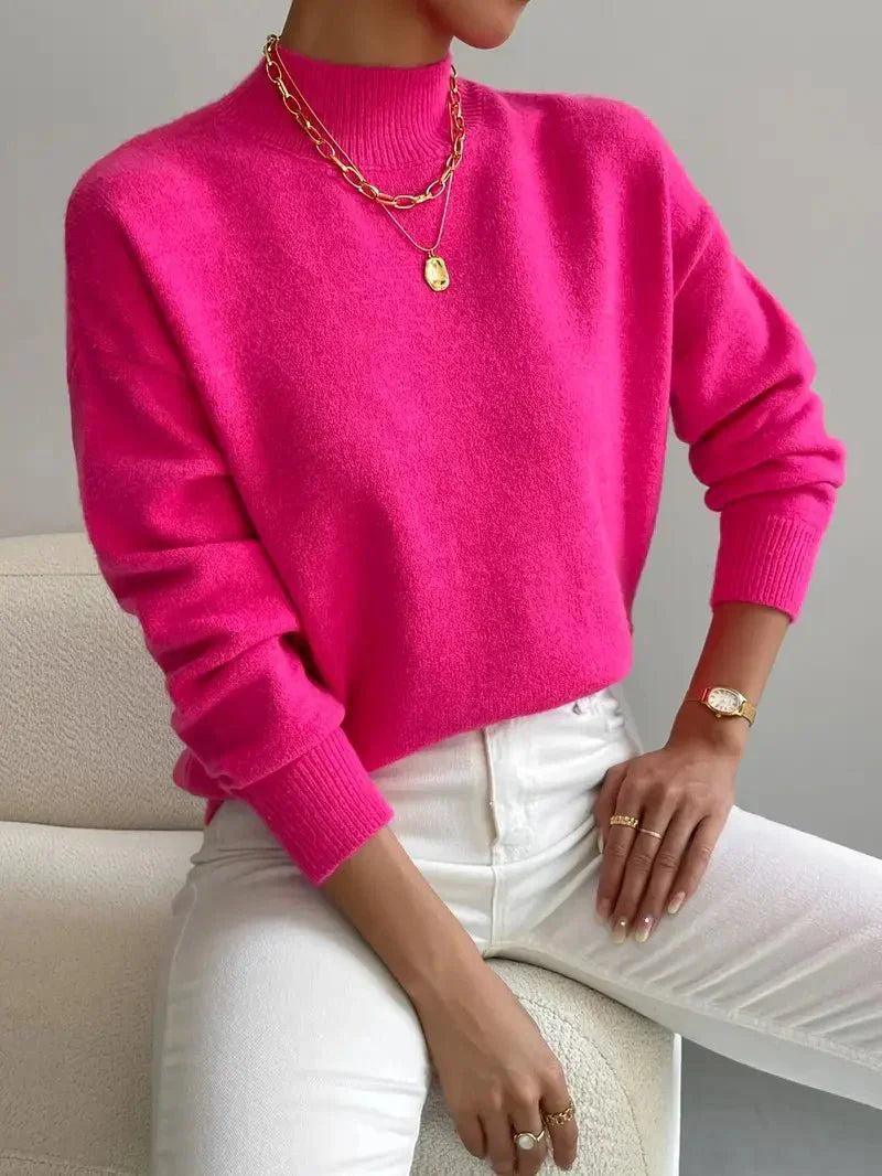 Gisela Damen Rollkragenpullover Elegantes Design Bequem