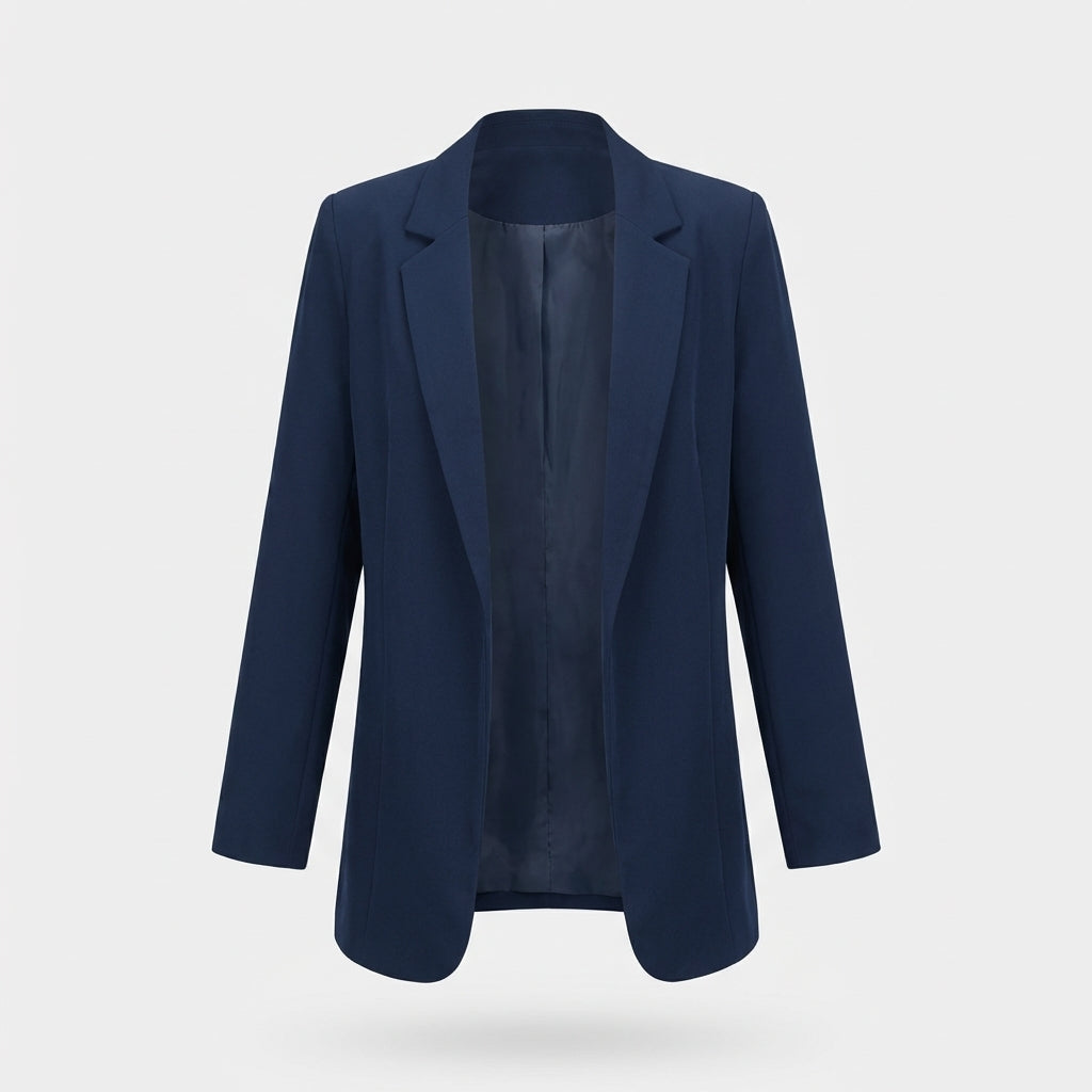 Damen Blazer Büro Elegant Schwarz - Norvielle