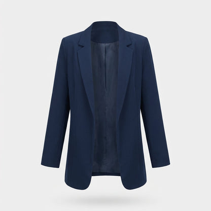 Damen Blazer Büro Elegant Schwarz - Norvielle