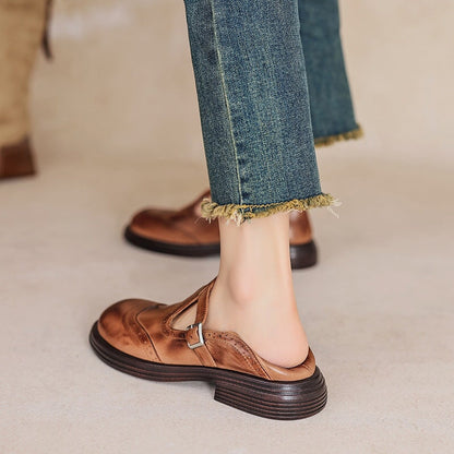 Verda Damen Leder Schuh Elegantes Design