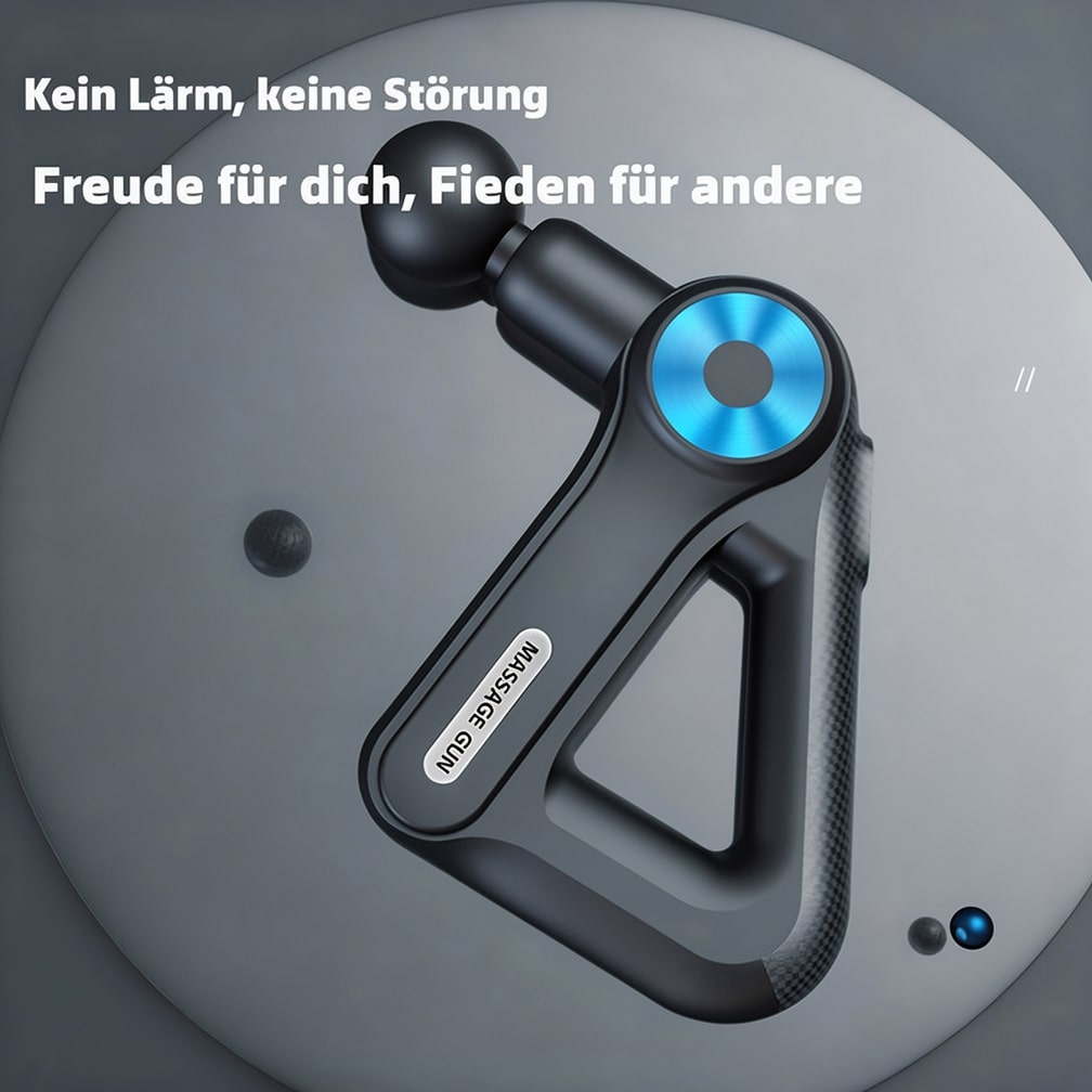 Massagegerät 9 Aufsätze Nacken Rücken Füße Massagepistole