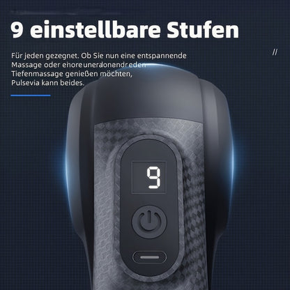 Massagegerät 9 Aufsätze Nacken Rücken Füße Massagepistole