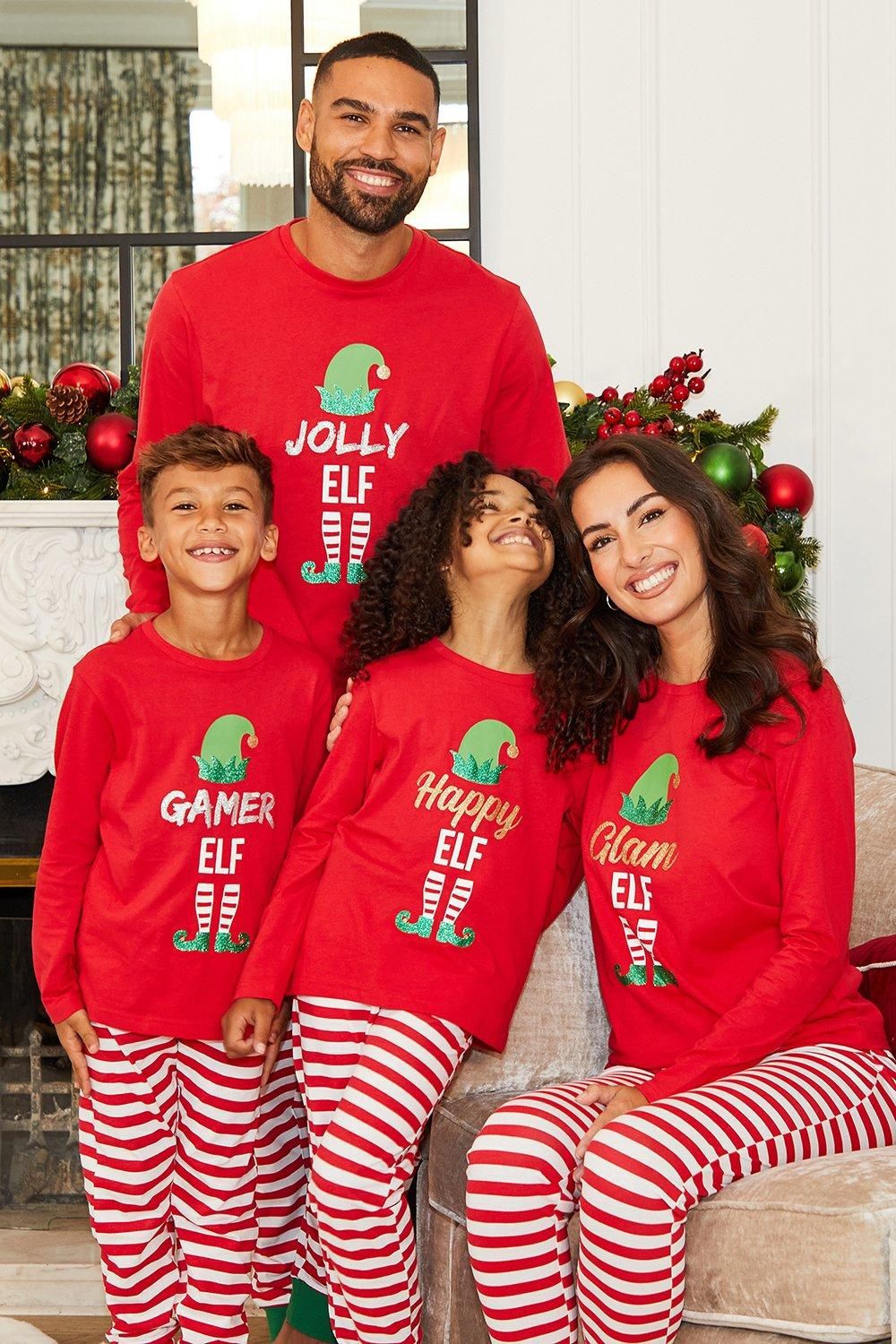Weihnachtspajamas Set Elf Motiv für Familie - Norvielle