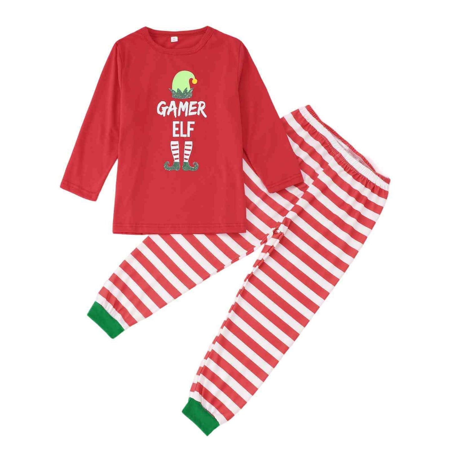 Weihnachtspajamas Set Elf Motiv für Familie