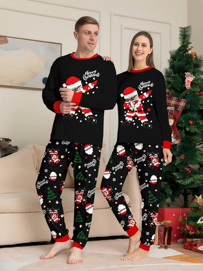 Weihnachtspajamas Familiensatz Erwachsene Kinder Hunde