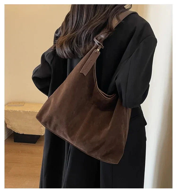 Mela Damen Wildlederhandtasche Alltag