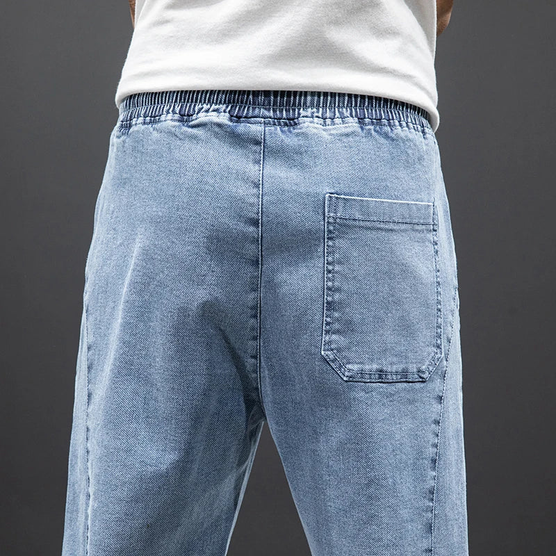 Herren Jogger Freizeitjeans mit Kordelzug