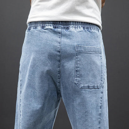 Herren Jogger Freizeitjeans mit Kordelzug