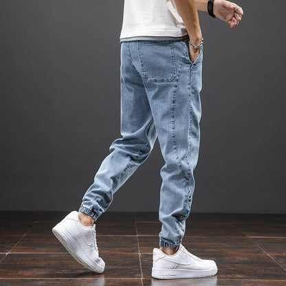 Herren Jogger Freizeitjeans mit Kordelzug