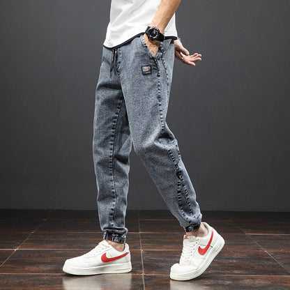 Herren Jogger Freizeitjeans mit Kordelzug