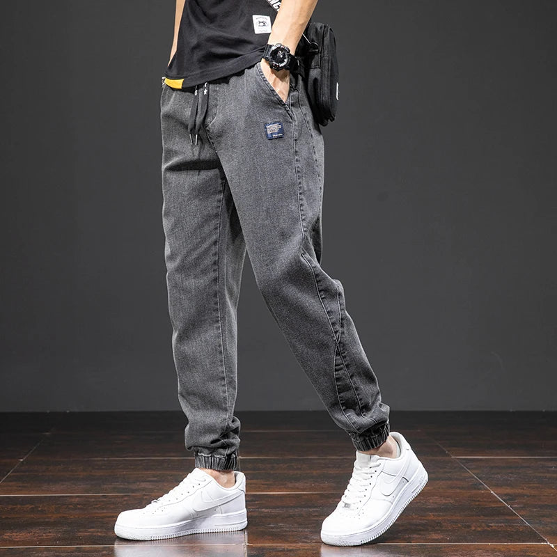 Herren Jogger Freizeitjeans mit Kordelzug