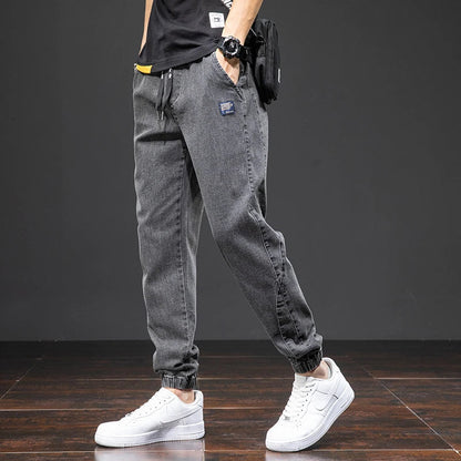 Herren Jogger Freizeitjeans mit Kordelzug