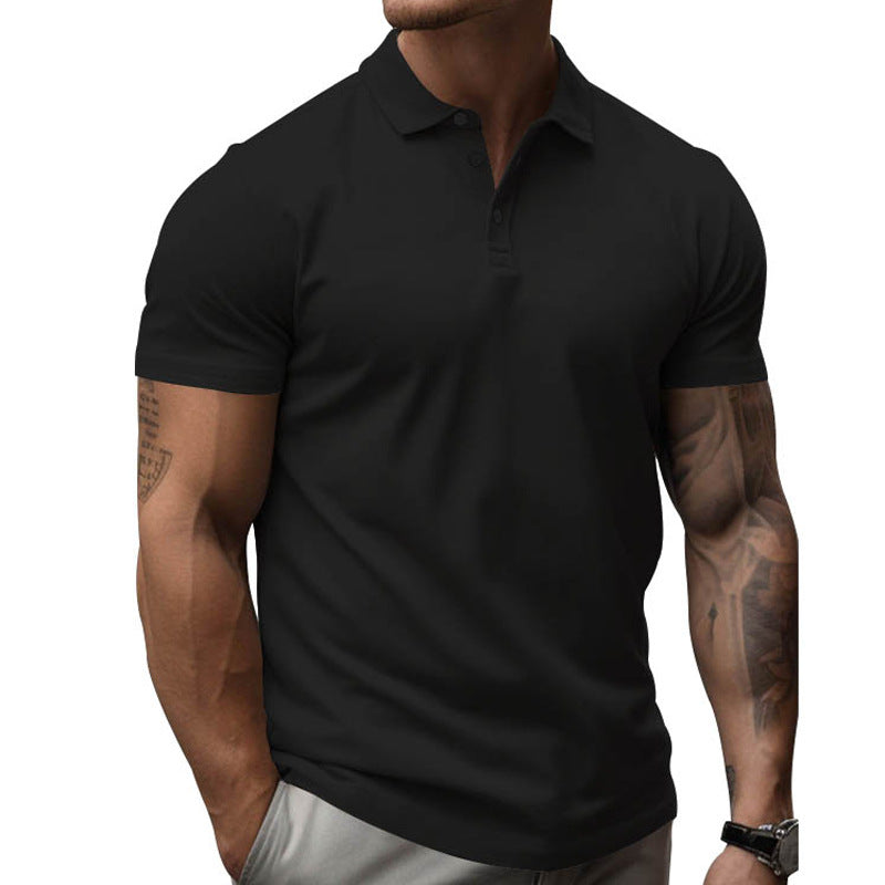 Herren Polo-Shirt Kurzarm Sportlich Weiß