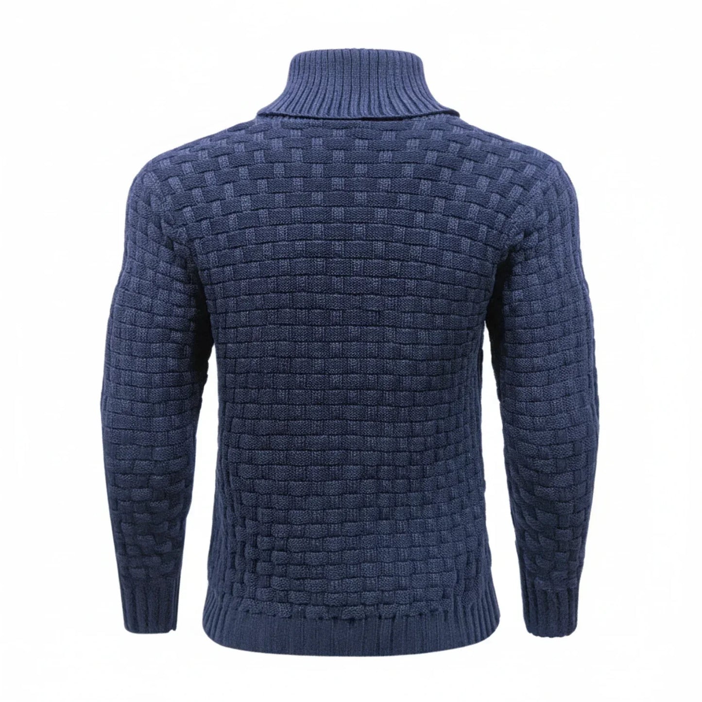 Herren Strickpullover Strukturiert Knopfkragen