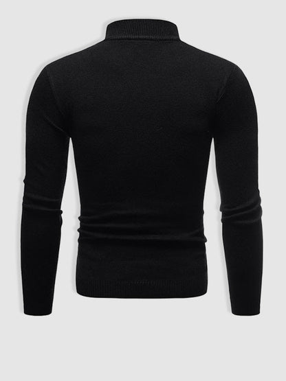 Herren Slim-Fit Rollkragenpullover Frühling Alexander