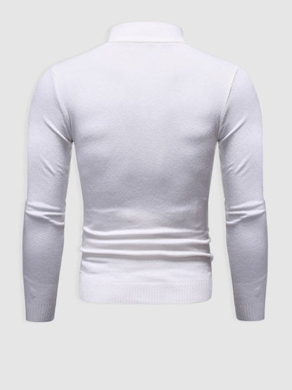 Herren Slim-Fit Rollkragenpullover Frühling Alexander