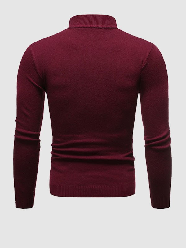 Herren Slim-Fit Rollkragenpullover Frühling Alexander