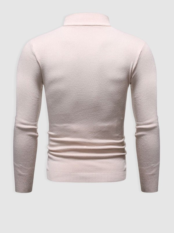 Herren Slim-Fit Rollkragenpullover Frühling Alexander