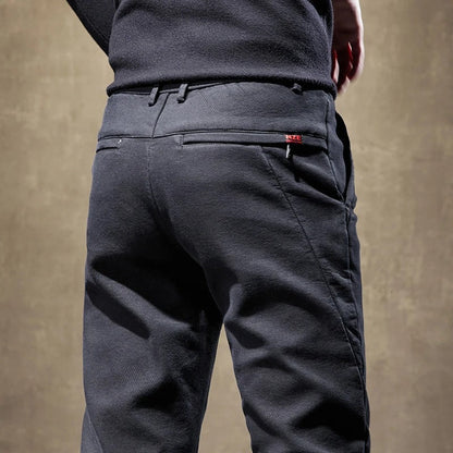 Herren Cordhose Slim Fit Fleece-Futter Warm